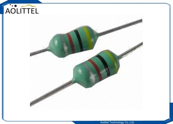 a bobina sem fio do carregador de 0.22uH 400mA 0.4Ohm 25.2MHZ, cola Epoxy revestiu o código de cor fixo axial 2.8x4.8mm do indutor do bloqueador